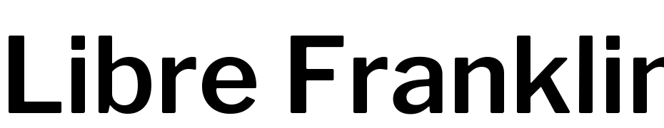 Libre Franklin Semi Bold Yazı tipi ücretsiz indir